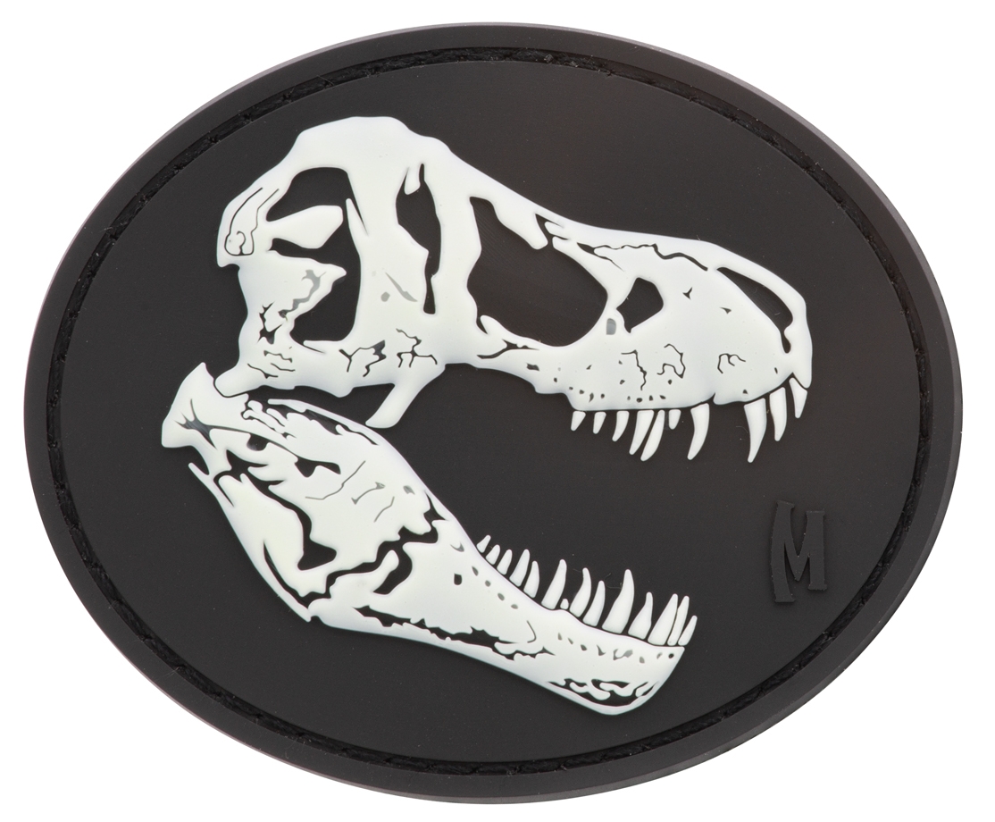 Maxpedition Rubber Patch T-REX SKULL Glow